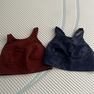 TWO high neck Lululemon Sports Bra